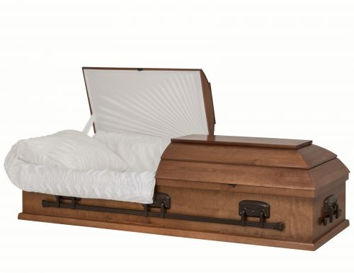 Cercueils Concept 10015-00002-N CERCUEIL DE PEUPLIER SATIN  TAFFETAS MEDIUM  FIBRES DE BOIS NON 900    3 X 1 BRONZE 