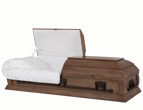 Cercueils Concept 15016-00111-N CERCUEIL DE PEUPLIER SATIN TAFFETAS MEDIUM FIBRES DE BOIS NON 5014    3 X 1 BRONZE 