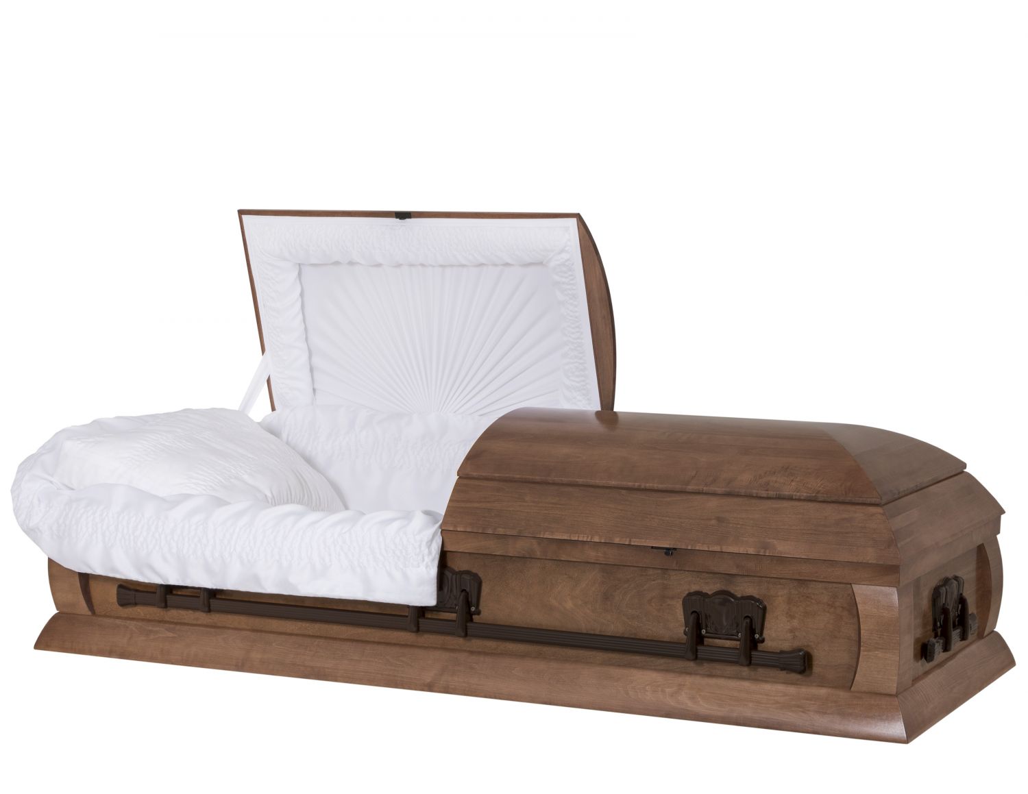 Cercueils Concept 15016-00119-N CERCUEIL DE PEUPLIER SATIN CRÊPE MEDIUM FIBRES DE BOIS NON 5014    3 X 1 BRONZE 