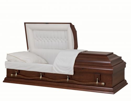 Cercueils Concept 57215-00170-N CERCUEIL DE CERISIER MAT  NOVA CERISIER MATELAS OUI E3540W-5     4 X 0 OR ANTIQUE  