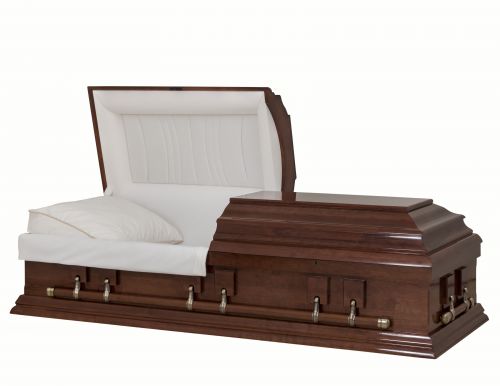 Cercueils Concept 57215-00201-N CERCUEIL DE CERISIER REPOLI NOVA AUBURN  MATELAS NON E1462W-5    6 X 2 OR ANTIQUE  